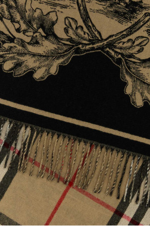 Embroidered cashmere scarf Multicolor BURBERRY (8073768)