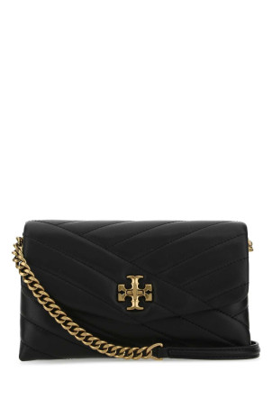 Black leather Kira crossbody bag TORY BURCH (90343)