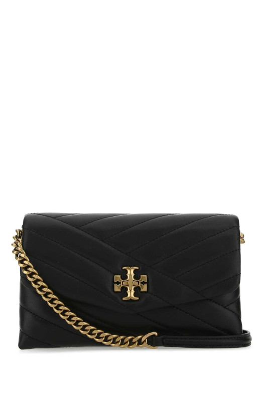 Black leather Kira crossbody bag TORY BURCH (90343)
