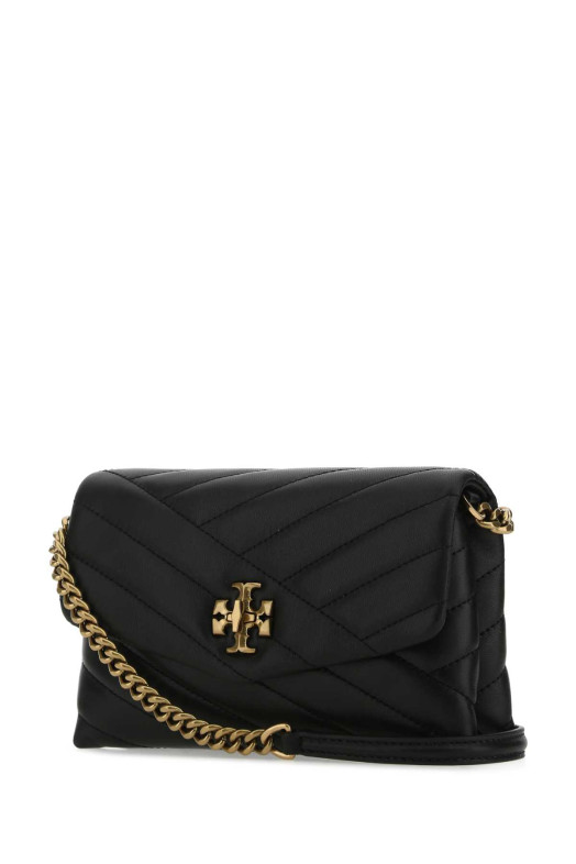Black leather Kira crossbody bag TORY BURCH (90343)