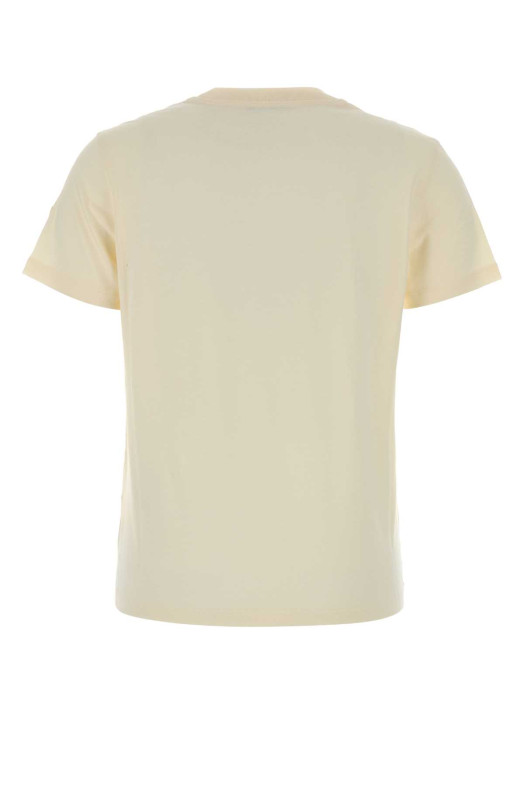 Cream cotton t-shirt MONCLER (L10938C0002189AUO)
