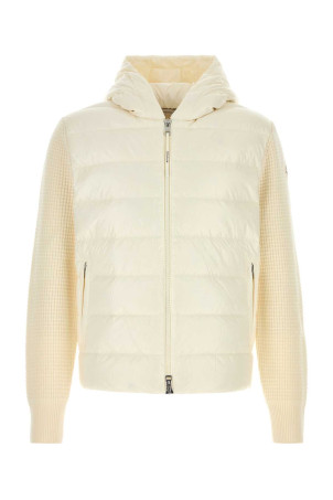 Ivory wool blend jacket Multicolor MONCLER (L20919B00059M4281)