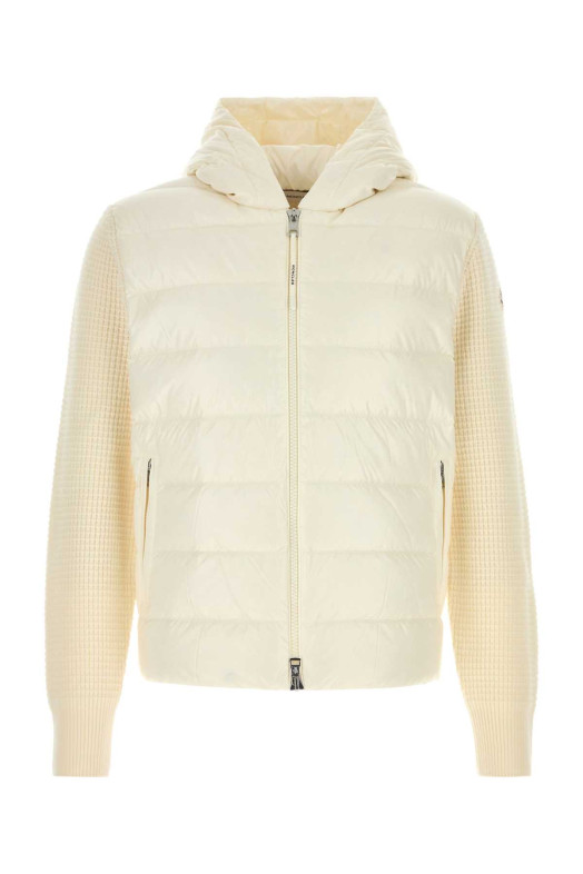 Ivory wool blend jacket Multicolor MONCLER (L20919B00059M4281)