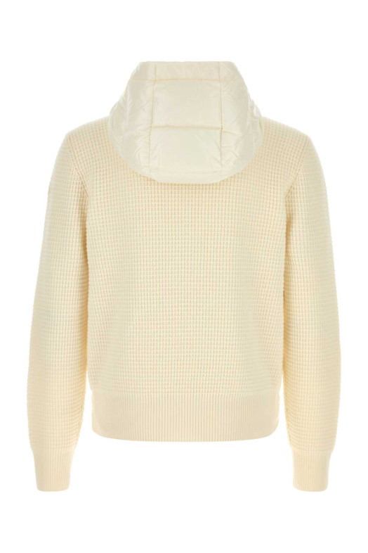 Ivory wool blend jacket Multicolor MONCLER (L20919B00059M4281)