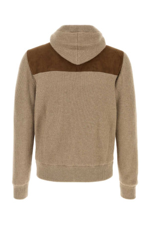 Two-tone suede and cashmere jacket BRUNELLO CUCINELLI (MPCLF2053)