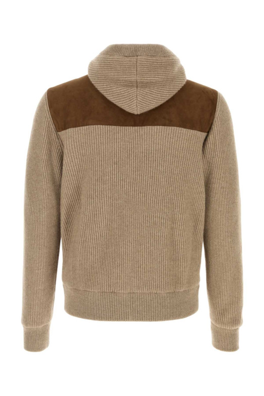 Two-tone suede and cashmere jacket BRUNELLO CUCINELLI (MPCLF2053)