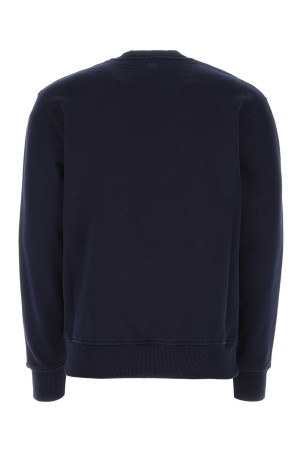 Navy blue cotton sweatshirt Black AMI (USW001730)