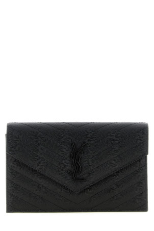 Міні-сумка через плече «Envelope», чорна SAINT LAURENT 857605BOW081000