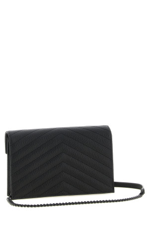 Міні-сумка через плече «Envelope», чорна SAINT LAURENT 857605BOW081000