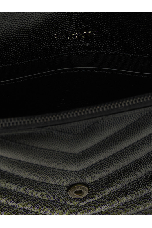 Мини-сумка через плечо «Envelope», черная SAINT LAURENT 857605BOW081000