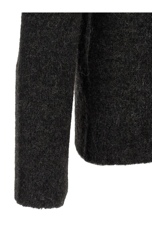 Brushed alpaca sweater Gray