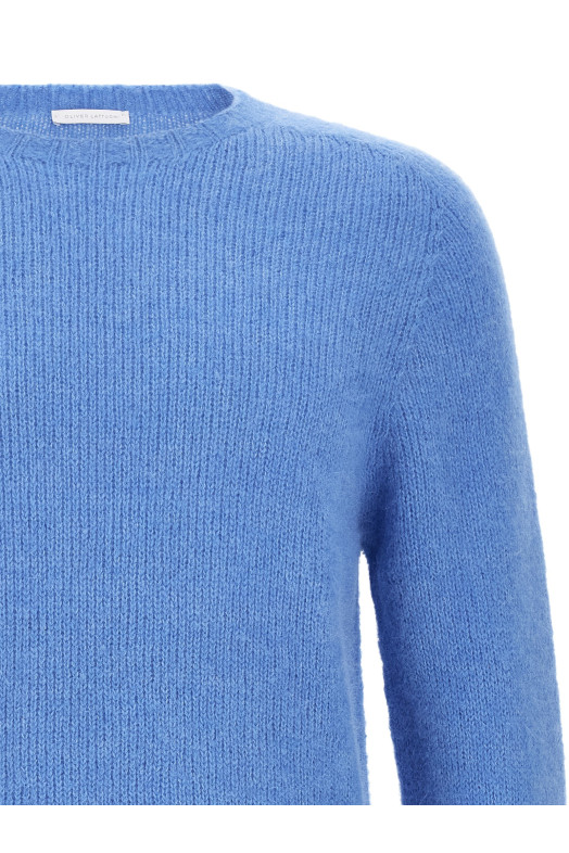 Brushed alpaca sweater BLUE