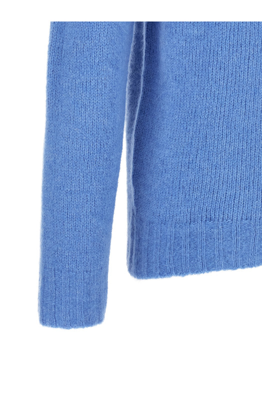 Brushed alpaca sweater BLUE