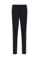 Фланелевое платье в тонкую полоску, синее ZEGNA 422070A422FT2Y7
