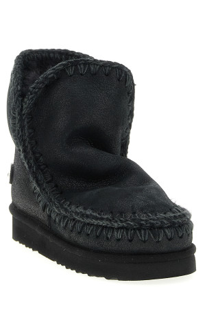 'Eskimo 18 Rhinestone Logo' ankle boots Black