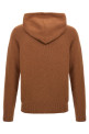 Wool hooded sweater Brown