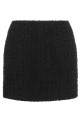 Embossed button detail miniskirt Black