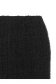 Embossed button detail miniskirt Black