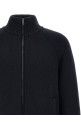 Вязаная куртка Gucci Web Ribbon, синего цвета 851725XKFBD4795