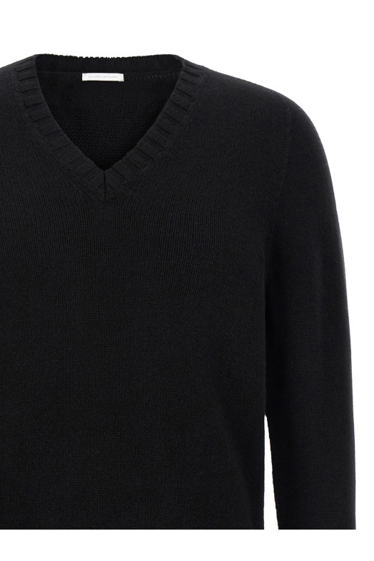 Cashmere V-sweater Black