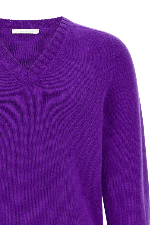 Cashmere sweater Purple