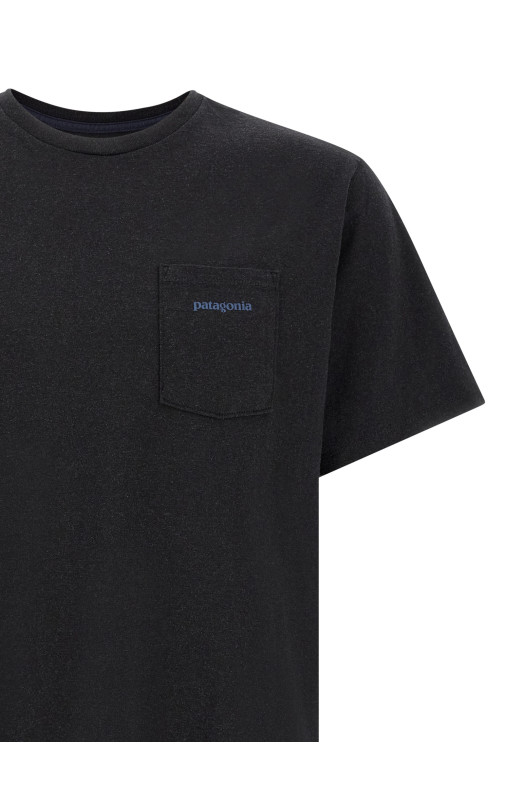 'Boardshort Logo Pocket Responsibili-Tee®' T-shirt Black