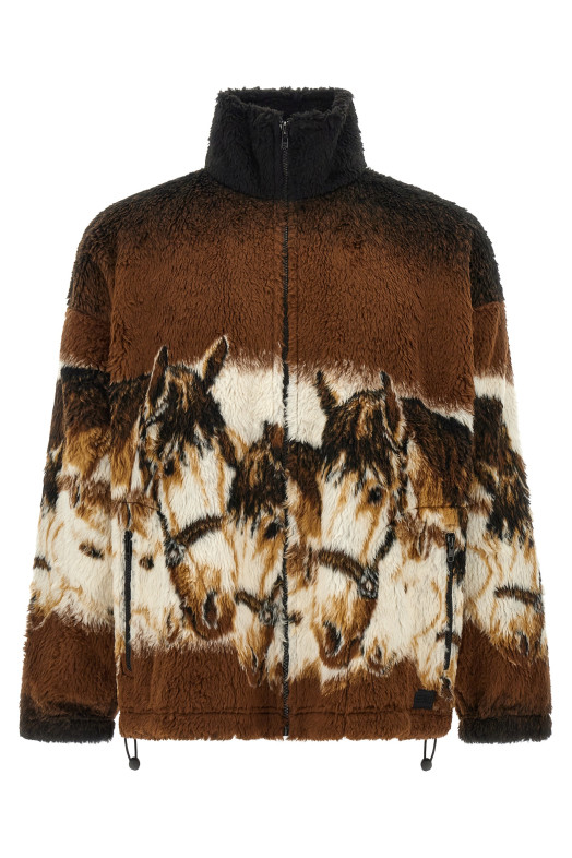 Graphic print sweatshirt Brown