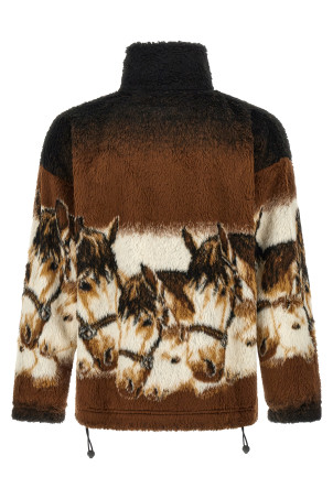 Graphic print sweatshirt Brown