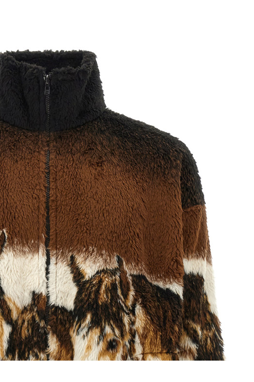 Graphic print sweatshirt Brown
