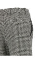 Houndstooth pattern pants Black-grey