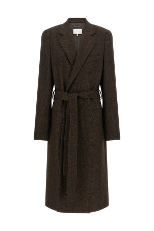 'Four Stitches' coat Brown