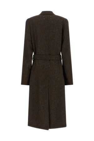 'Four Stitches' coat Brown