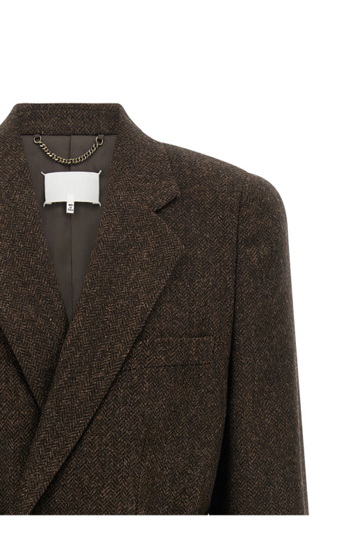 'Four Stitches' coat Brown