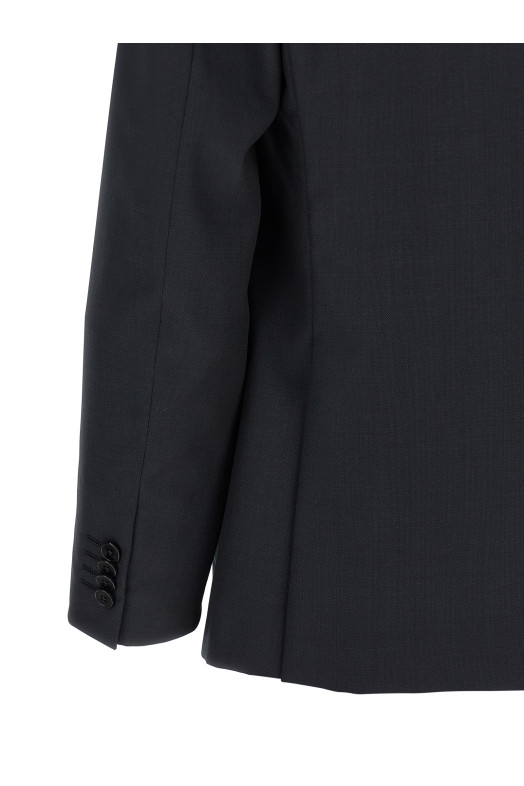 Шерстяное платье синего цвета ZEGNA 422708A428QCGN7