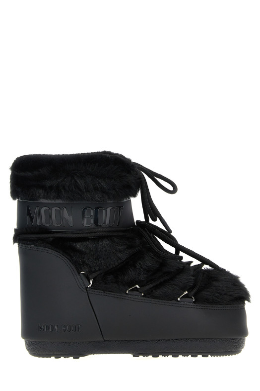 'Ltrack Tube Faux Fur' ankle boots Black