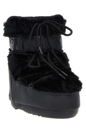 'Ltrack Tube Faux Fur' ankle boots Black