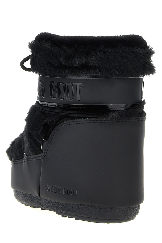 'Ltrack Tube Faux Fur' ankle boots Black