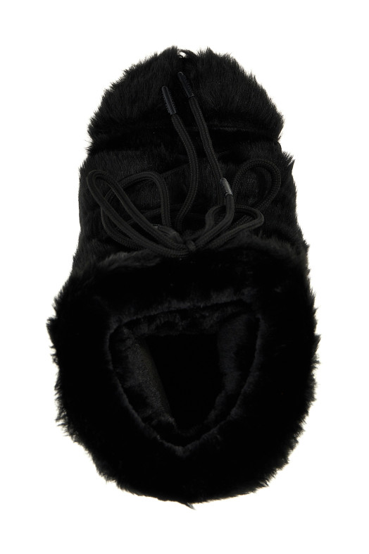 'Ltrack Tube Faux Fur' ankle boots Black