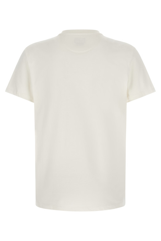 Logo embroidery t-shirt White