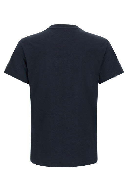 Logo embroidery t-shirt Blue