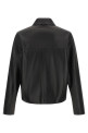 Кожаная куртка, черная AMI PARIS HJK954LH0068001