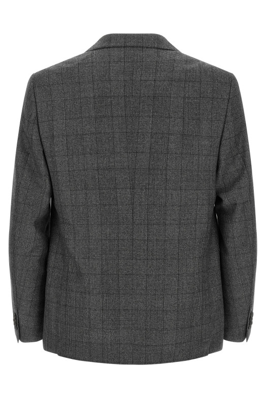 Square flannel dress Gray