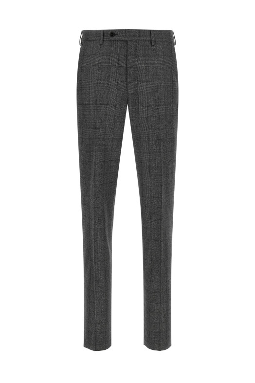 Square flannel dress Gray