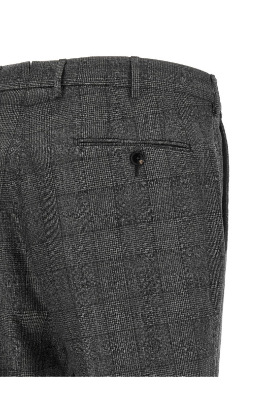 Square flannel dress Gray