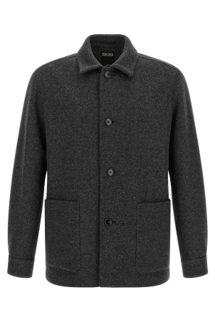 Jersey overshirt Gray