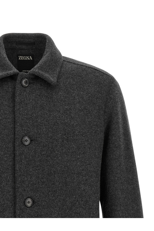 Jersey overshirt Gray