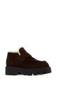 Dark brown suede loafers PRADA (1D594OFZF50054)