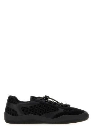 Black mesh and leather Speedrock sneakers Black PRADA (1E490OFDD053ZM0)