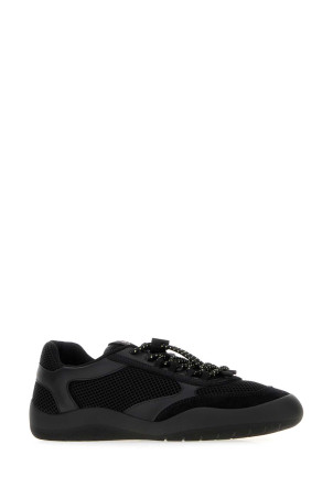 Black mesh and leather Speedrock sneakers Black PRADA (1E490OFDD053ZM0)