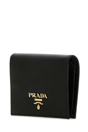 Black leather wallet Black PRADA (1MV204QWA)